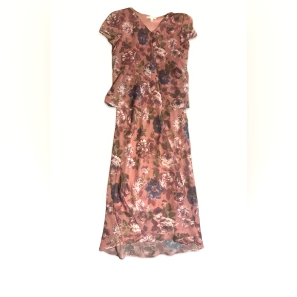 90s chiffon dress - Picture 1 of 5